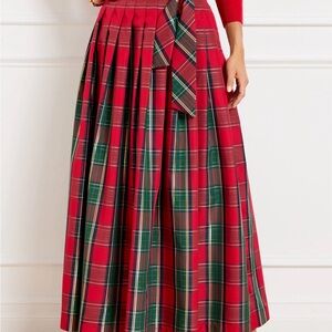 NWT TALBOTS TAFFETA FIT & FLARE SKIRT - PLAID